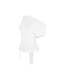 GATHERED TOP [ WHITE ]